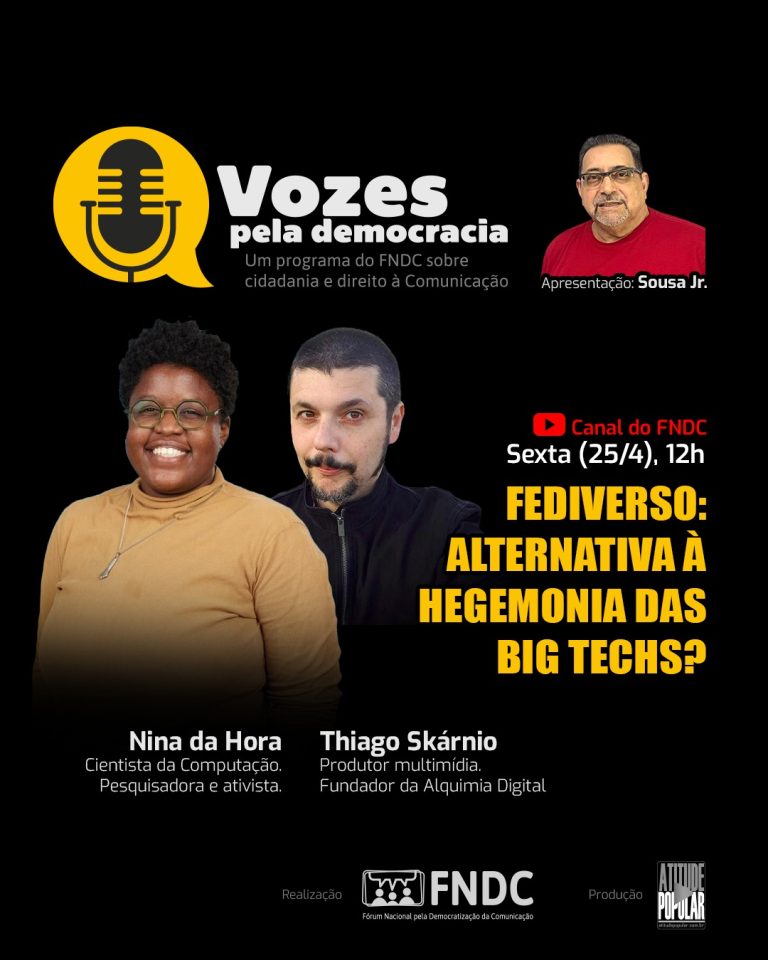 Fediverso em debate no próximo “Vozes pela Democracia” do FNDC